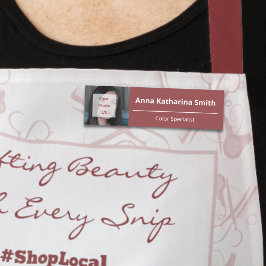 Elegantes Bildverständnis Namensschild