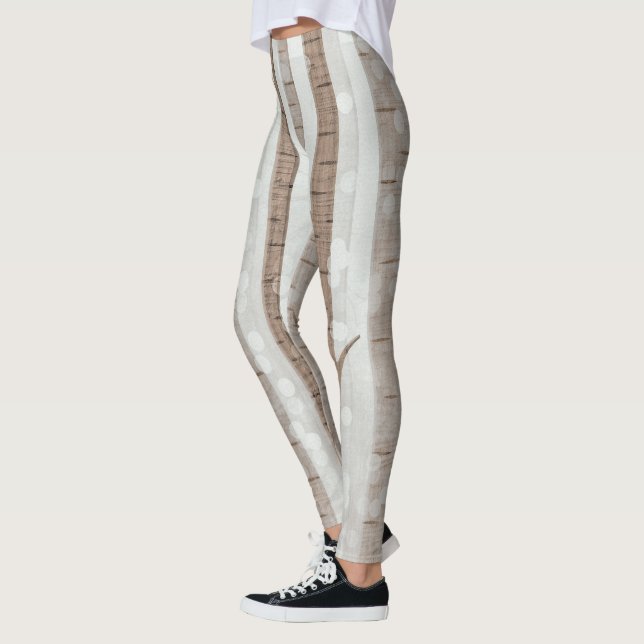Elegantes Birch Trees Forest Acryllic Artwork | Leggings (Links)