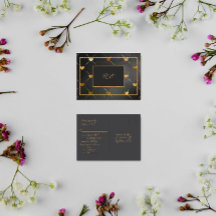 Elegantes Black and Gold Hearts UAWG