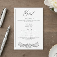 Elegantes Black Chinoiserie Bird Wappen Hochzeit