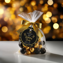 Elegantes Black Gold Butterflies 21. Geburtstag Pa