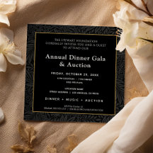 Elegantes Black Gold Corporate Dinner