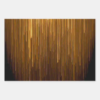 Elegantes Black & Gold Jubiläum Geschenkpapier Set