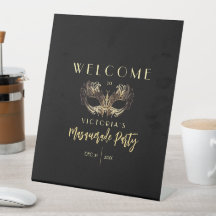 Elegantes Black Gold Masquerade Party Geburtstag