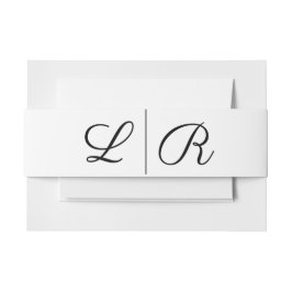 Elegantes Black Simple Bly Band