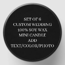 Elegantes Black & White Custom Wedding Set von 6