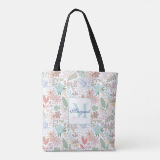 Elegantes Bläschen-Blume-Leaf-Monogramm