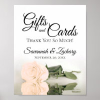 Elegantes, blasses Peach Rose Geschenke & Karten H