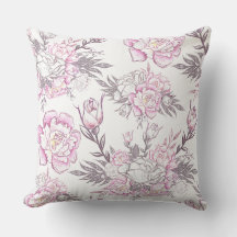 Elegantes, blassrosa Blumendesign Gray Foliage