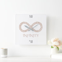 Elegantes Blatt Unendlichkeitssymbol Minimalistisc