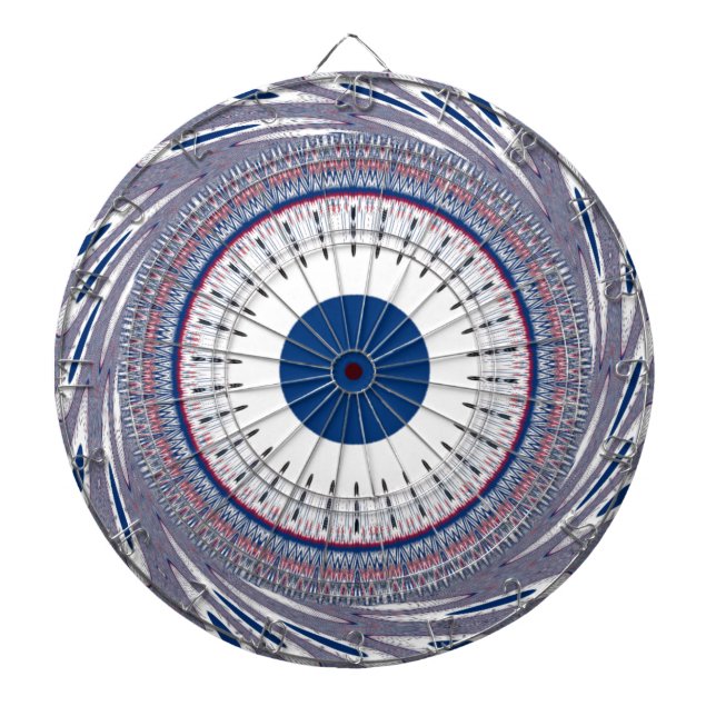 Elegantes Blau Dartscheibe (vorne)