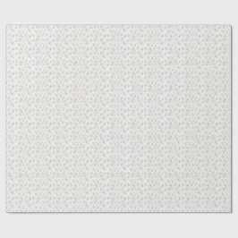 Elegantes Blau & Elfenbein-Blumenmuster Geschenkpapier