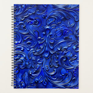 Elegantes blau gefertigtes Leder Planer