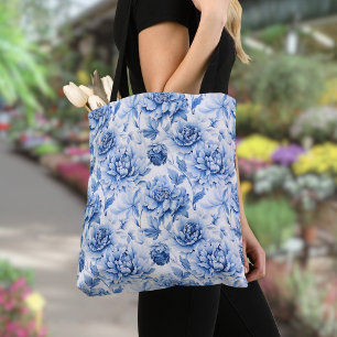 Elegantes Blau Toile de Jouy