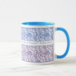 Elegantes Blau u. Lavendel-Lieblingszitat-Tasse Tasse