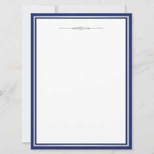 Elegantes Blau und Silber
