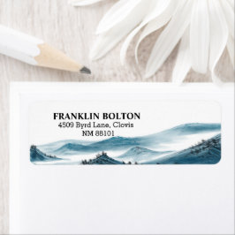 Elegantes Blau- und Weißgebirge mit Blick auf die 