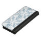 Elegantes blau-weiße Blumentoilette iPhone Wallet Hülle (Oben)
