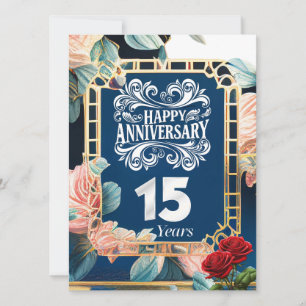 Elegantes Blau zum 15. Hochzeitstag