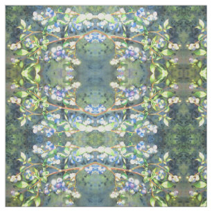 Elegantes Blaubeerengemälde Stoff
