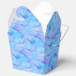 Elegantes Blaublütenmuster Geschenkschachtel
