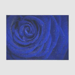 Elegantes blaues Blume-Papiertaschentuch Seidenpapier