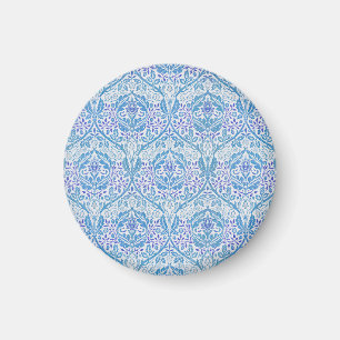 Elegantes blaues Blumenmuster Magnet