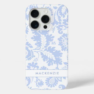 Elegantes blaues florales Botanik Case-Mate iPhone Hülle