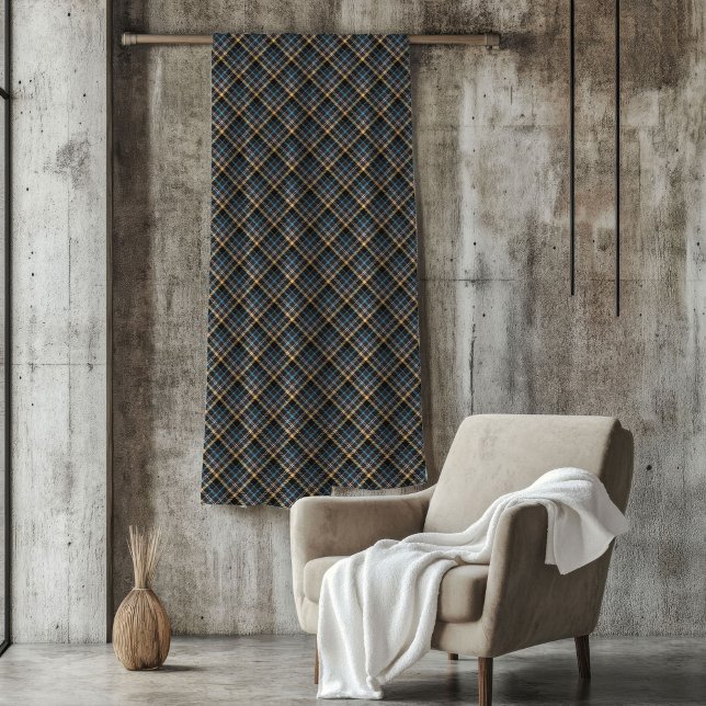 Elegantes blaues gelbes Decken für Männergeschenk (Elegant Blue Yellow Blanket for Men's Gift)