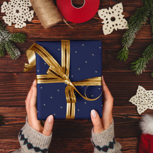 Elegantes blaues geschenkpapier