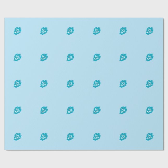 Elegantes blaues Geschenkpapier - benutzerdefinier (Flach)