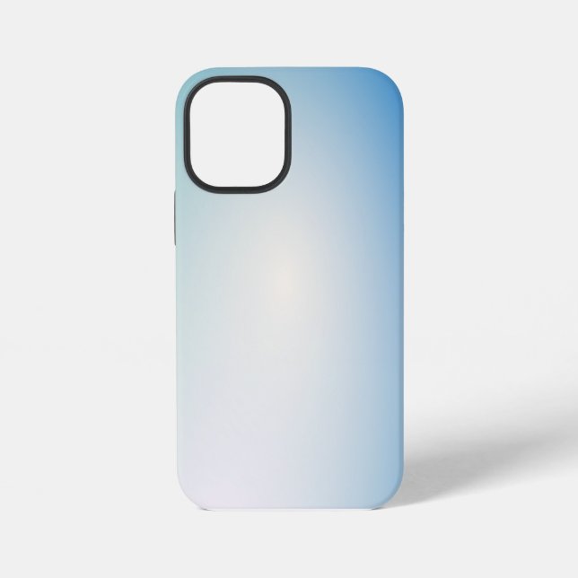 Elegantes blaues Leder iPhone Hülle (Rückseite)