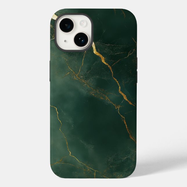Elegantes blaues Marmorstein-iPhone/iPad-Case Case-Mate iPhone Hülle (Rückseite)