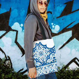 Elegantes blaues marokkanisches Tile