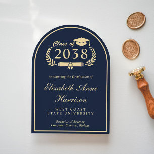 Elegantes blaues Schrift-Sommerparty-Tor für den H Einladung