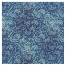 Elegantes blaues Vintage-Damaskmuster