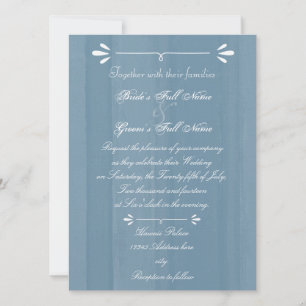 Elegantes blaues Wasser Einladung