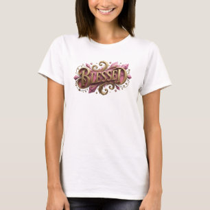 Elegantes BLESSED visuelles Design T-Shirt