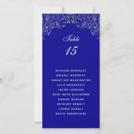 Elegantes Blue Gray Wedding Seating Chart