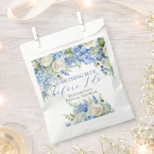Elegantes Blue Hydrangea Brautparty Geschenktütchen