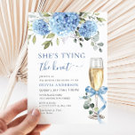 Elegantes Blue Hydrangea Floral Brautparty Einladung<br><div class="desc">Für weitere Anpassungen klicken Sie bitte auf den Link "Weitere Anpassung" und verwenden Sie unser Design-Tool,  um diese Vorlage zu ändern. Wenn Sie Hilfe oder passende Artikel benötigen,  kontaktieren Sie mich bitte.</div>