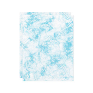 Elegantes Blue Marble Scrapbooking Paper