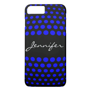 Elegantes Blue Polka Dots Muster Case-Mate iPhone Hülle