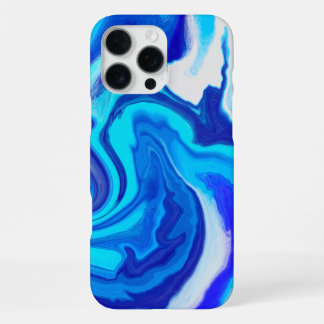 Elegantes Blue & White Marble Design Phone Case iPhone 16 Pro Max Hülle