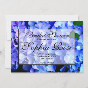 Elegantes blühendes Hydrangeas-Brautparty Einladung