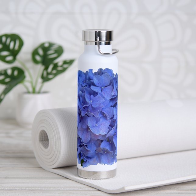 Elegantes, blühendes Hydrangeas Trinkflasche (Yoga)