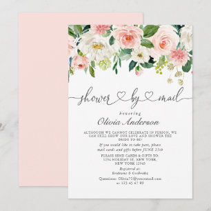 Elegantes Blume Brautparty per Post Einladung