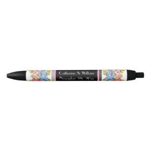 Elegantes Blume Muster Hochzeitbride Groom Kugelschreiber