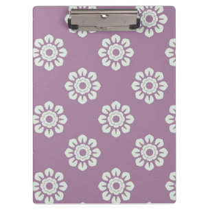 Elegantes Blume Muster Klemmbrett