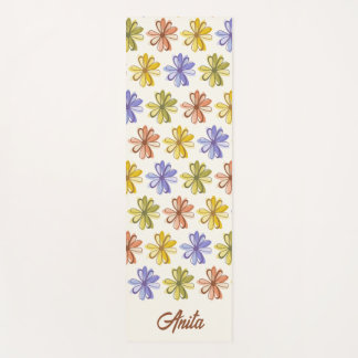 Elegantes Blume Muster Yogamatte